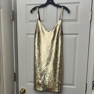 Gold Sequin Dress